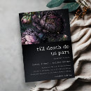 Search for purple gothic wedding invitations Botanical