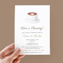 Search for coffee latte invitations Watercolor