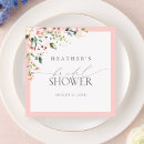 Search for pink floral napkins Bridal shower