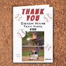 Search for baseball coach thank you cards Sports