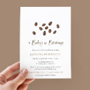 Search for coffee lover invitations A baby is brewing