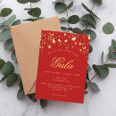 Search for business holiday invitations Red