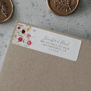 Search for boho chic return address labels Modern bride and groom
