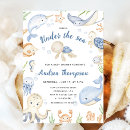 Search for under the sea baby shower invitations Dolphin