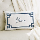 Search for college pillows Greek key border
