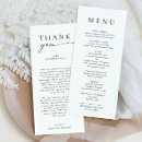 Search for thank you menus Simple