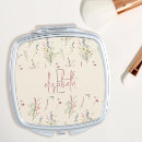 Search for floral compact mirrors Flower pattern