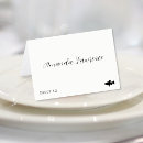 Search for thank you wedding place cards Script typography