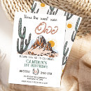 Search for how the west was one birthday invitations Desert