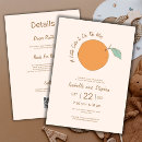 Search for little cutie baby shower invitations Citrus