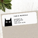 Search for cat return address labels Kitty