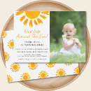Search for you are my sunshine birthday invitations Yellow