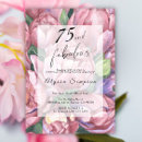Search for 75th birthday invitations Pink
