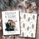 Search for married and merry cards Typography