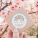 Search for baby shower thank you stickers Rainbow