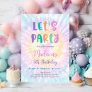 Search for tie dye party invitations Boho