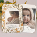 Search for fall birth announcement cards Botanical