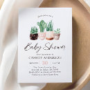Search for succulent baby shower invitations Boho