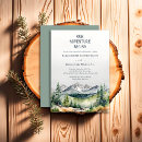 Search for adventure wedding invitations Pine trees