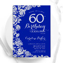 Search for silver royal blue 60th birthday For her