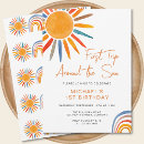 Search for fun in the sun birthday invitations Colorful