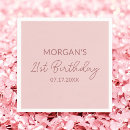 Search for blush pink napkins Birthday