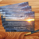 Search for beach funeral thank you cards In loving memory