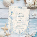 Search for dusty blue sea wedding invitations Elegant