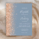 Search for dusty blue and peach wedding invitations Elegant