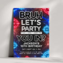 Search for arcade birthday invitations Teen boy birthday