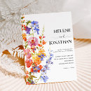 Search for watercolor wildflower wedding invitations Bohemian botanical cottage garden