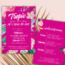 Search for hot pink bachelorette party invitations Tropic like its hot