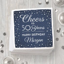 Search for silver napkins Happy birthday