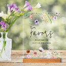 Search for baby shower tabletop signs Wildflowers