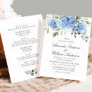 Search for hydrangea wedding invitations Blue flowers