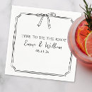 Search for bow tie napkins Black and white