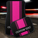 Search for hot pink car floor mats Black