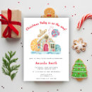 Search for gingerbread baby shower invitations Winter