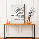 Search for nothing is impossible with god posters Quote