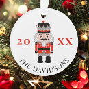 Search for nutcracker soldier ornaments Red