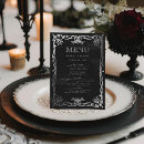 Search for black and silver wedding menus Gothic