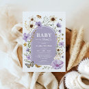 Search for mauve baby shower invitations Baby in bloom