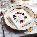 Search for blue and burgundy napkins Elegant