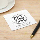 Search for company logo coasters Black and white