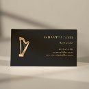 Search for harp business cards Elegant