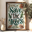 Search for environmental conservation posters Save the trees