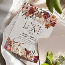 Search for fall in love wedding invitations Watercolor