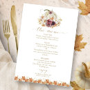 Search for fall wedding menus Reception