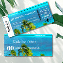 Search for tropical 60th birthday invitations Summer