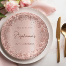 Search for rose gold paper plates Birthday party